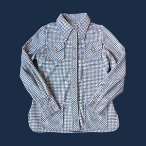 Vintage 1970s Jonathan Logan Check Pattern Leisure Jacket